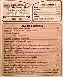 The Gresham Bar menu
