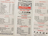 Express Steak menu