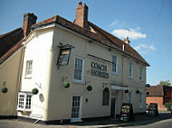 The Coach Horses outside