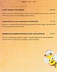 Cafe Beesting menu