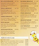Cafe Beesting menu