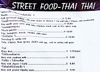 Café de Siam menu