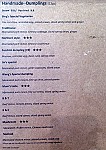 Bing's Chinese Restaurant menu