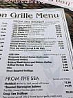 Black Iron Grille menu