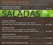 Viradouro Café menu