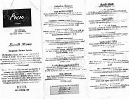 Ponce Bistro menu