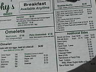 Murphy's Diner menu