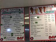 Babes Ice Cream menu