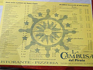 Pizzeria La Cambusa menu