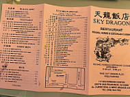 Sky Dragon Restaurant menu