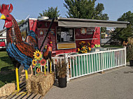 Big Red Food Truck outside