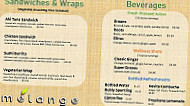 Melange Healthy Foods Juice menu