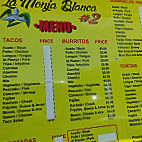Taqueria La Monja Blanca #2 menu