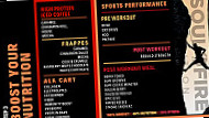 Soulfire Nutrition menu