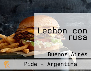 Lechon con rusa