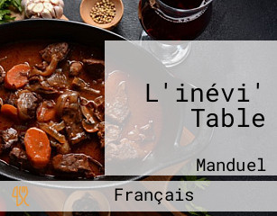 L'inévi' Table