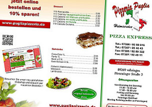 Pizzeria Puglia Pizza Express Heimservice