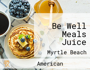Be Well Meals Juice