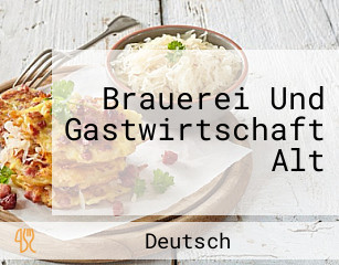 Brauerei Und Gastwirtschaft Alt