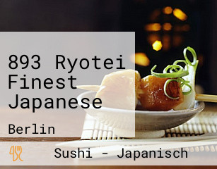893 Ryotei Finest Japanese