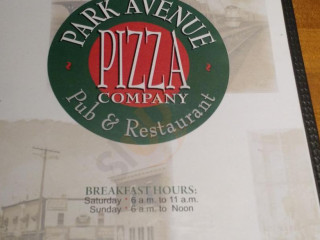 Park Avenue Pizza Company Pub