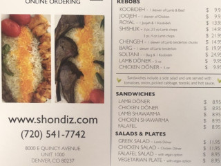 Shondiz Kabob Persian Grill