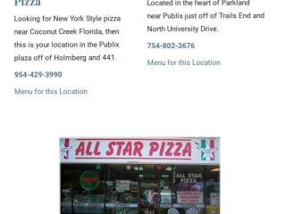 All Star Pizza Parkland (west)