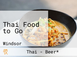 Thai Food to Go