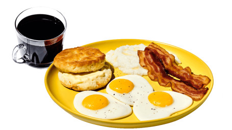 3-Eier-Frühstückteller-Kombination