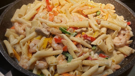 Rasta Pasta With Shrimp Chicken