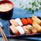 dìng fān tè xuǎn fù tāng huò yǐn pǐn Selected Sushi Combo Free Soup or Drink