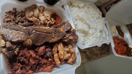 7 Meats, 5 Sides, And Steamed Rice