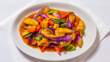 Pad Eggplant With Sweet Basil