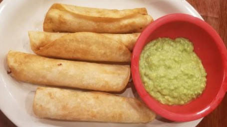 4 Taquitos (Flautas) With Guacamole