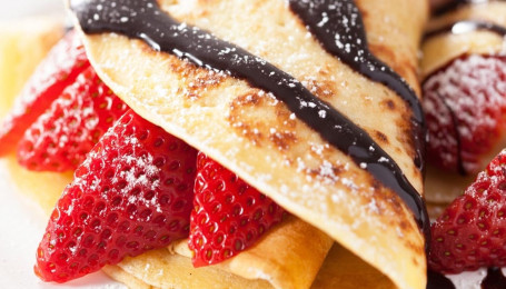 Strawberry Crepe With Nutella