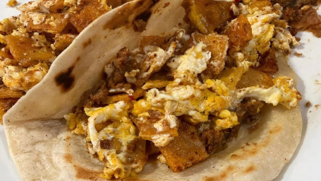 Migas And Chorizo Taco