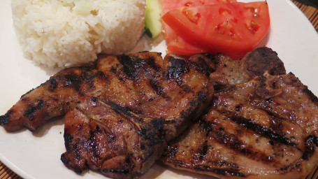 125. Grilled Pork Chop With Rice