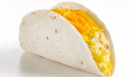Doppelter Käse-Frühstücks-Taco