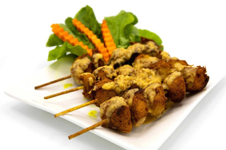 11. Vegan Soy Chicken Satay Skewers