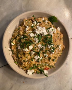 Mushrooms And Pumpkin Risotto (V)(Gf)