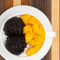 A4. Thai Purple Sticky Rice with Mango in Vanilla Snow