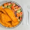 Fried Whiting Fish Over Salad