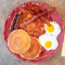 All American Breakfast With French Toast