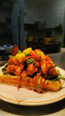 All New No Chicken Cauliflower Waffle.