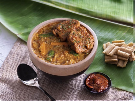 Sambar Millet With Grilled Fish