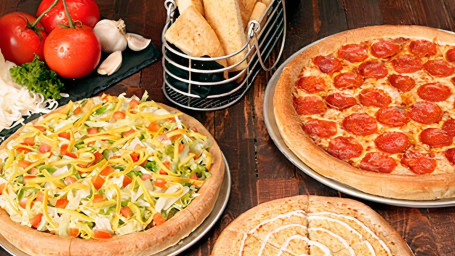 #3 Choose Pizza Package Two Sides (Small Specialty Medium 1-Topping)