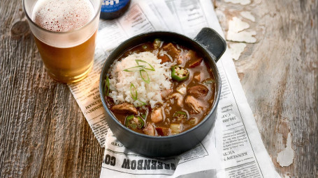 Cup Mama Blue’s Shrimp Gumbo