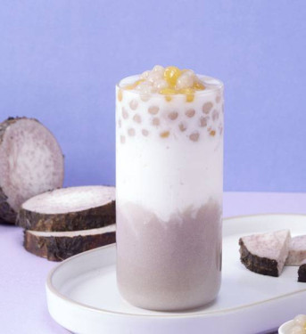 Yù Ní Qq Xiān Nǎi Lěng Rè Jiē Yí Milk With Yam Paste And Qq