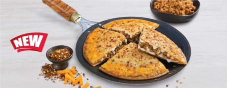 Hühnchen-Keema-Paratha-Pizza