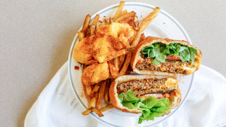 Deep Fried Shuman Burger